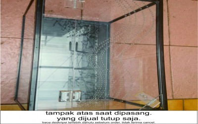 tutup gex L horizontal untuk tarantula reptil dll